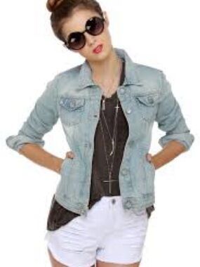 Brandy Melville‎ Light Blue Denim Jacket 836